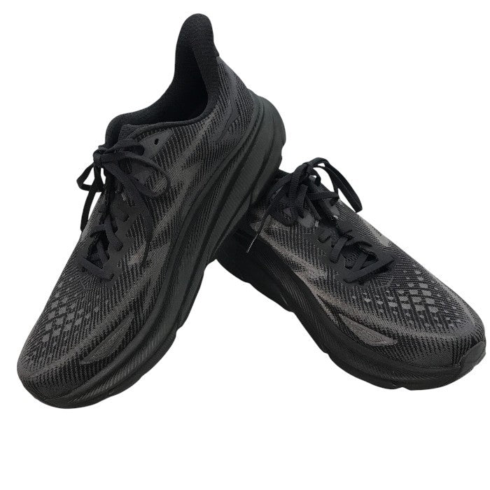 HOKA ONE ONE ホカオネオネ ランニングシューズ クリフトン 9/1127895 ブラック 31cm 中古 Y1
