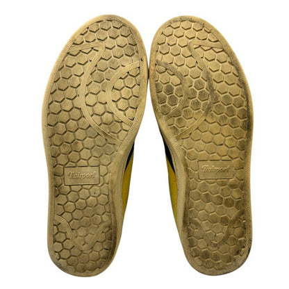 Valsport ヴァルスポルト トーナメント スウェード スニーカー メンズ 42 (約26.5cm) 靴 シューズ スエード イエロー グリーン 中古 W４