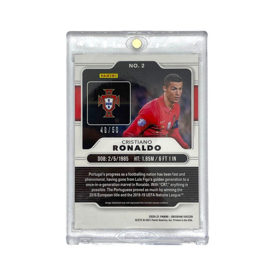 PANINI サッカーカード OBSIDIAN CRISTIANO RONALDO PORTUGAL 49/50 #2 中古 IT1