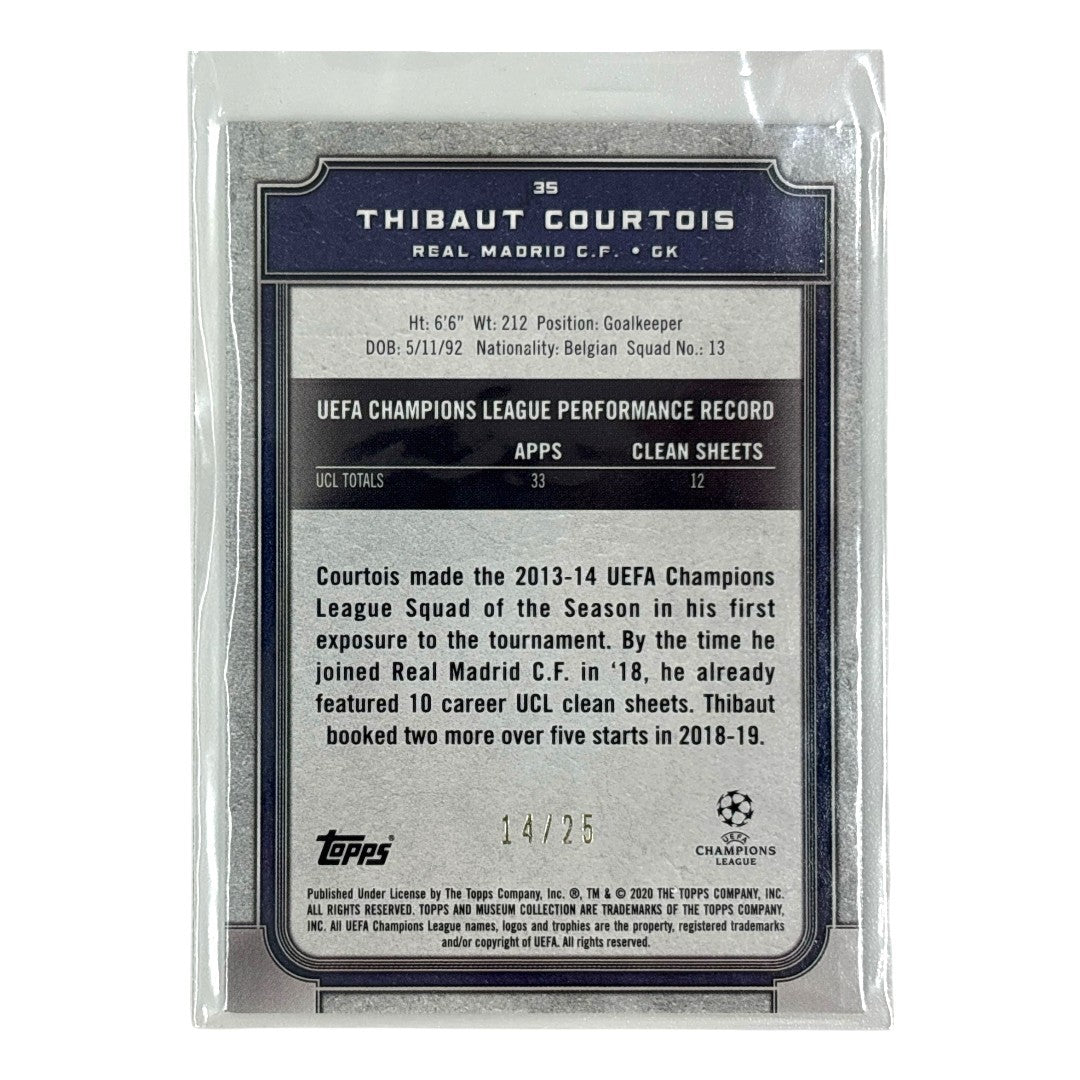 TOPPS サッカーカード MUSEUM COLLECTION THIBAUT COURTOIS REAL MADRID /25 #35 中古 IT1