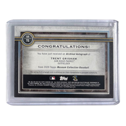 TOPPS MLBカード MUSEUM COLLECTION TRENT GRISHAM SAN DIEGO PADRES /299 #AA-TG 中古 IT2