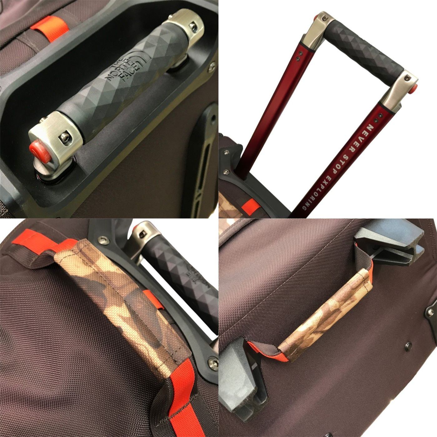THE NORTH FACE ザノースフェイス ローリングサンダー トラベルキャリー メンズ 大型バッグ キャスター/ハンドル付き カモ ブラウン系 NF00C096 中古 T1