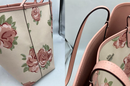 COACH コーチ ジャンボ フローラル プリント リバーシブル トートバック F45317 中古 D4