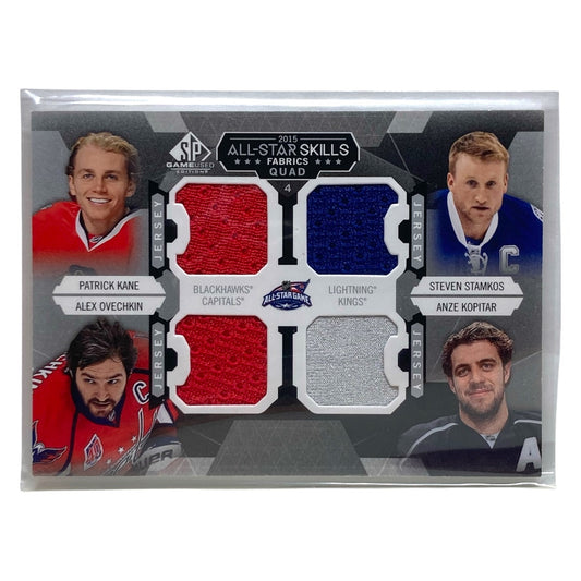 UPPER DECK NHLカード SP GAME USED PATRICK KANE STEVEN STAMKOS ALEX OVECHKIN ANZE KOPITAR BLACKHAWKS LIGHTNING CAPITALS KINGS #AS4-2 中古 IT2