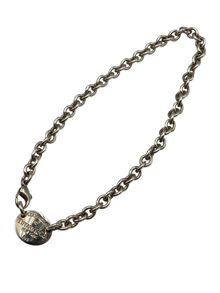 TIFFANY＆Co. ティファニー リターントゥ オーバルプレート ネックレス シルバー925 中古 D4