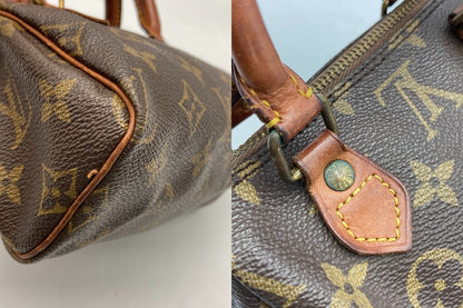 LOUIS VUITTON ルイヴィトン モノグラム ミニスピーディ ハンドバッグ M41534 中古 D4