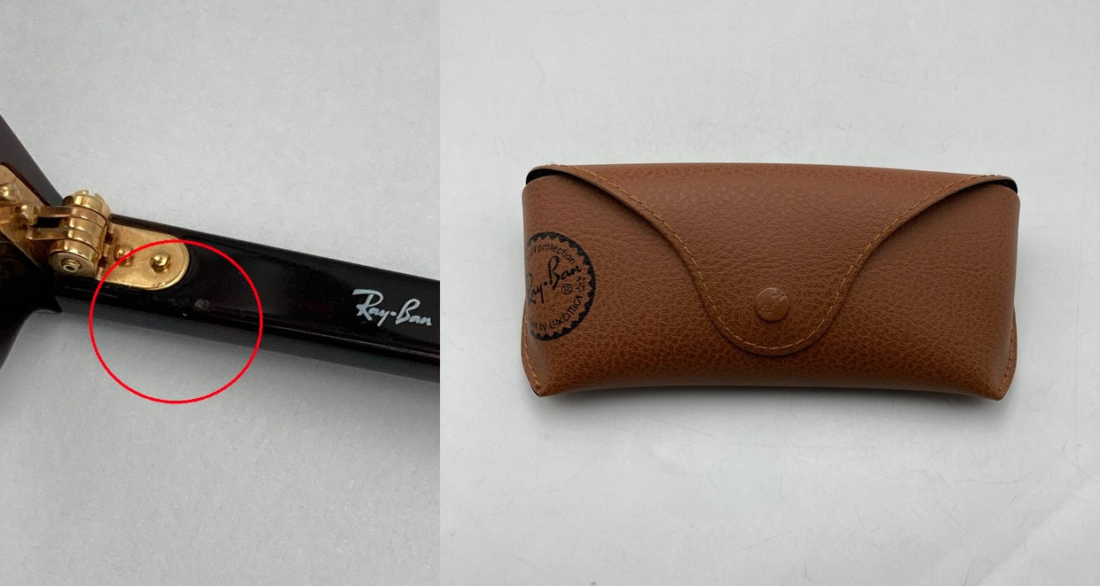 Ray-Ban (レイバン) クラブマスター ダブルブリッジ サングラス RB3816 990/33 中古 D4