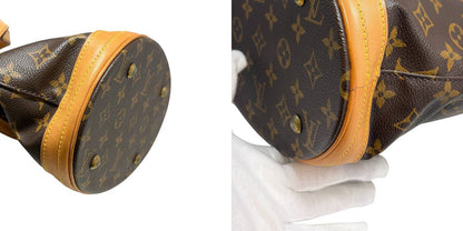 LOUIS VUITTON ルイヴィトン バケットPM モノグラム M42238 ポーチ付き ブランド レディース トートバッグ 鞄 中古 W1