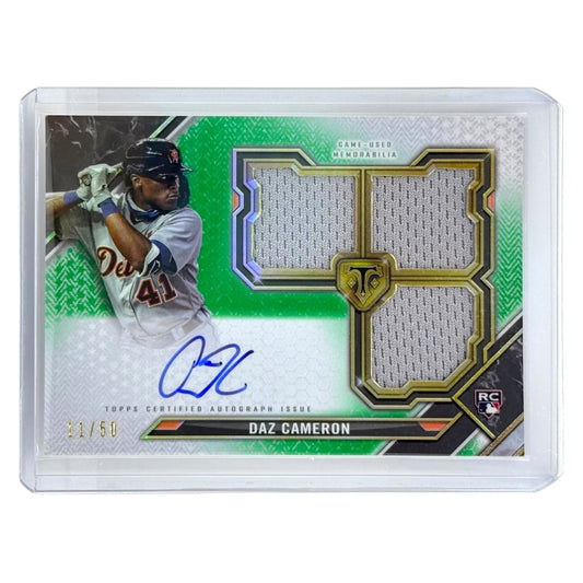 TOPPS MLBカード TRIPLE THREADS DAZ CAMERON DETROIT TIGERS /50 #RFPAR-DCA 中古 IT1