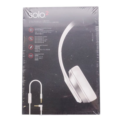 未開封品 Beats by Dr.Dre Solo2 密閉型オンイヤーヘッドホン ホワイト MH8X2PA/A 中古 a1