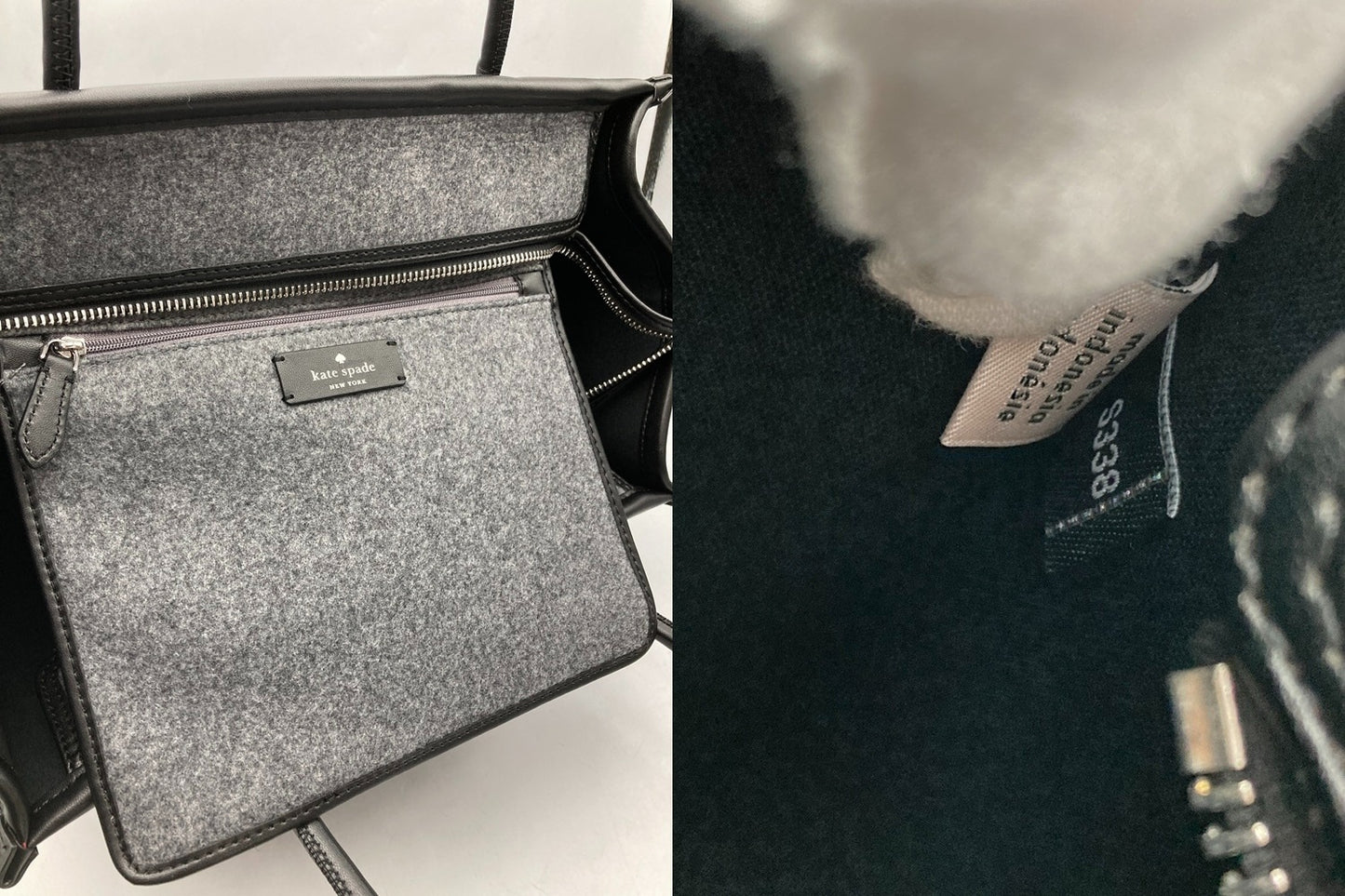 kate spade ケイトスペード エラ フェルト トートバッグ 中古 D4