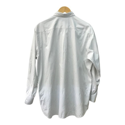 COMME des GARCONS HOMME コムデギャルソンオム シャツ メンズ 長袖 コットン ストライプ ホワイト/グレー HB-050520 中古 T1