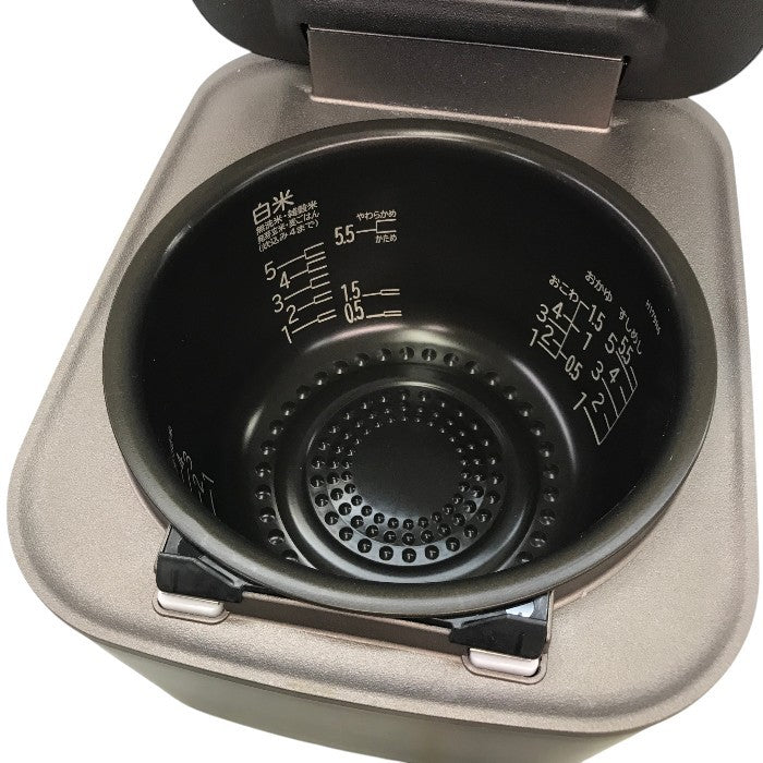 日立 炊飯器 5.5合 圧力&スチームIH ふっくら御膳 RZ-W100FM K 漆黒 日本製 大火力 沸騰鉄釜 蒸気カット 中古 Y1
