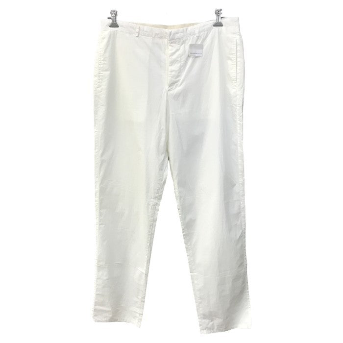 EMPORIO ARMANI エンポリオアルマーニ パンツ メンズ 春夏 コットン 無地 ストレート ホワイト 54サイズ 中古 T1