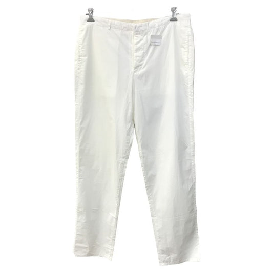 EMPORIO ARMANI エンポリオアルマーニ パンツ メンズ 春夏 コットン 無地 ストレート ホワイト 54サイズ 中古 T1