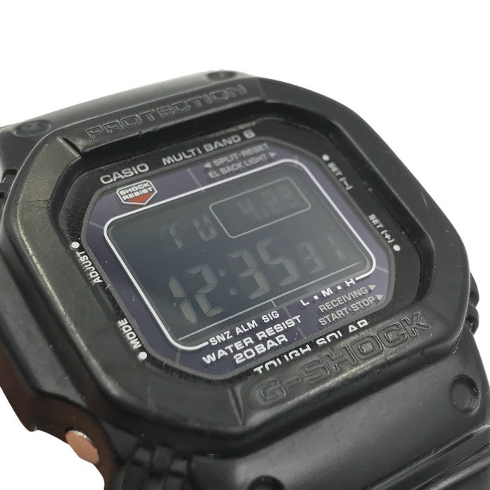 CASIO カシオ G-SHOCK 腕時計 メンズ クォーツ タフソーラー 電波 デジタル 反転液晶 ブラック GW-M5610U-1BJF 中古 T1