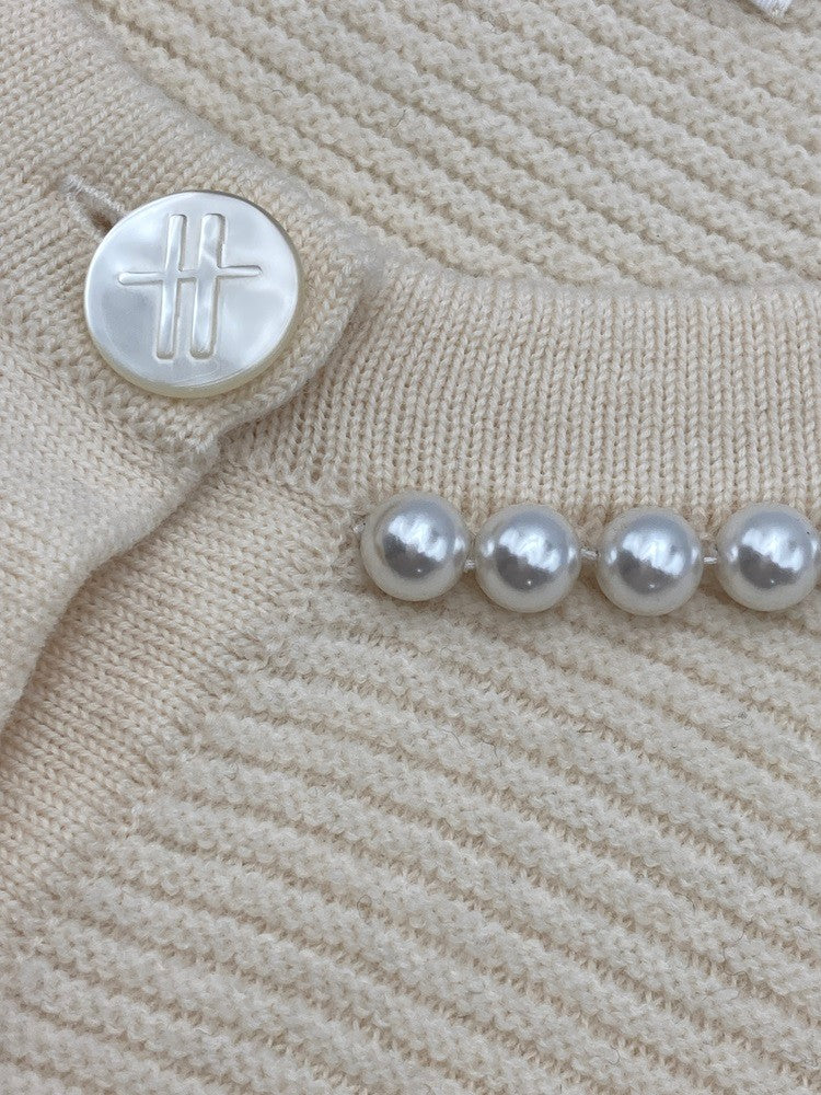 Harrods WHITE LABEL ハロッズ ホワイトレーベル ウール ニットカーディガン 中古 D4