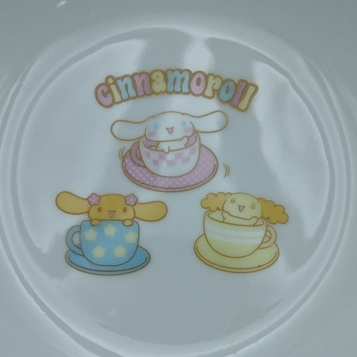 【未使用品】 サンリオ シナモロール ラーメンどんぶり＆レンゲ 2種セット 中古 H４