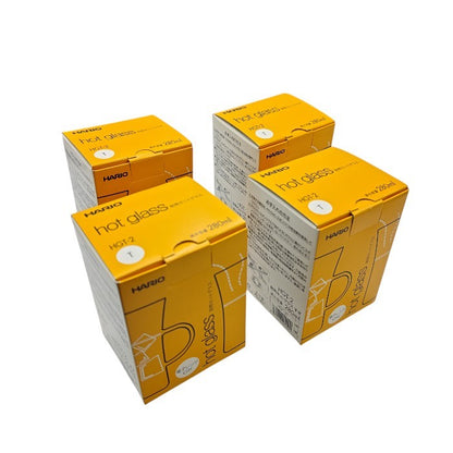 HARIO ハリオ 耐熱 ホットグラス すき 280ml HGT-2T (4点セット) 中古 H4