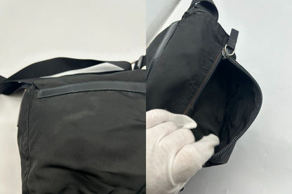 PRADA プラダ テスート ナイロン ショルダーバッグ ブラック 鞄 ブランド ミニ 小さめ 中古 W1