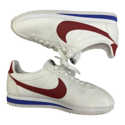 NIKE ナイキ CLASSIC CORTEZ LEATHER スニーカー レディース ローカット レザー コルテッツ ホワイト/レッド 23.5cm 807471-103 中古 T1