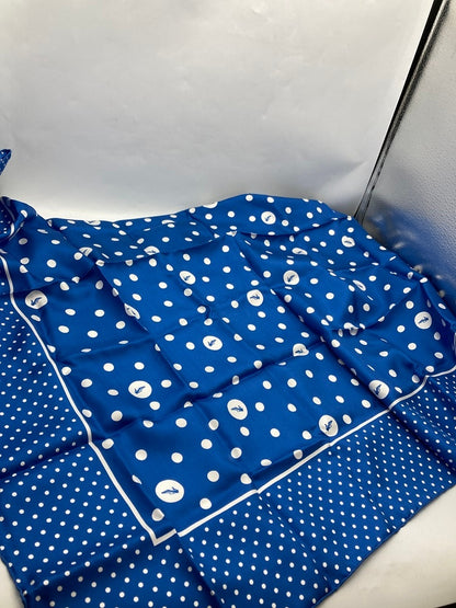 BALLY バリー スカーフ シルク100％ 水玉 中古 D4