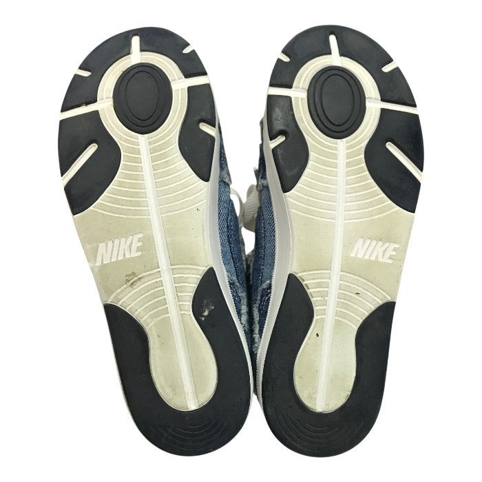 NIKE ナイキ エア トゥループ2 スニーカー レディース ミッドカット デニム ダンス 軽量 ブルー 23.0cm 441839-400 中古 T1