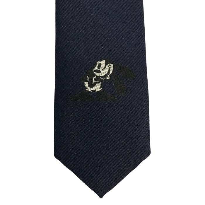J.PRESS × ディズニー OSWALD ネクタイ メンズ シルク レジメンタル オズワルド・ザ・ラッキー・ラビット ネイビー 中古 T1
