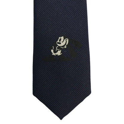 J.PRESS × ディズニー OSWALD ネクタイ メンズ シルク レジメンタル オズワルド・ザ・ラッキー・ラビット ネイビー 中古 T1