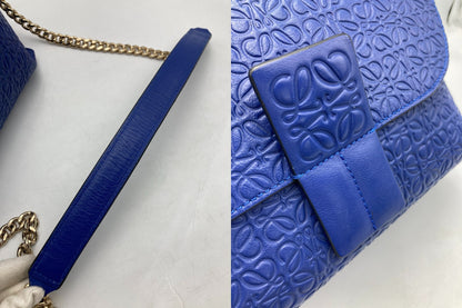 LOEWE ロエベ リピートアナグラム アベニュー チェーン ショルダーバッグ 中古 D4