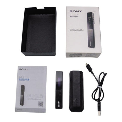 ソニー SONY ステレオICレコーダー ICD-TX650 : 16GB 高性能デジタルマイク内蔵 ブラック ICD-TX650 B 家電 コンパクト 小さめ スリム スティック型 録音 充電式 中古 W1