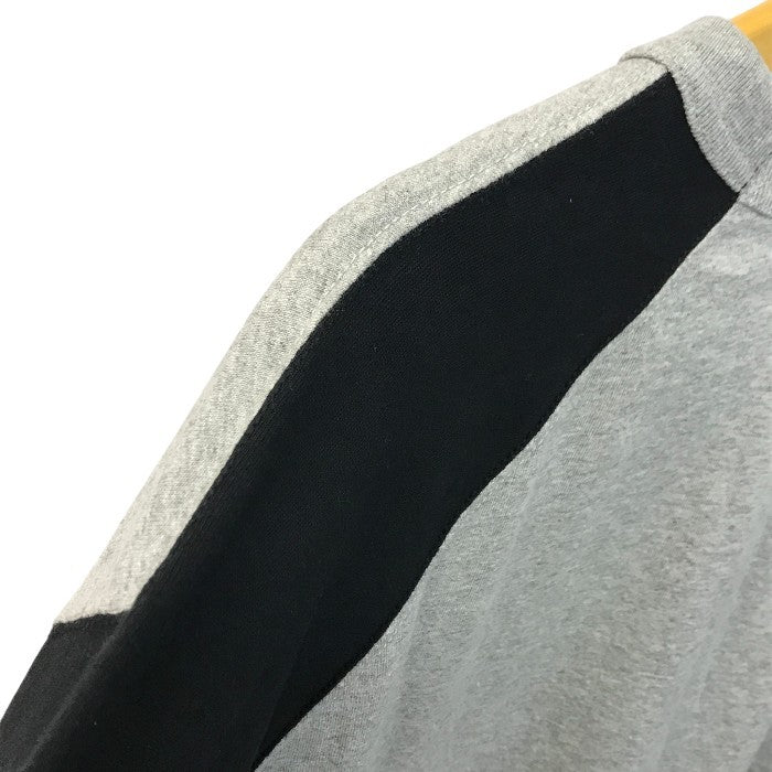 THE NORETH FACE ザノースフェイス パープルレーベル 7oz Field Baseball Tシャツ メンズ コットン 8分袖 ベースボールT nanamicaコラボ オーバーサイズ グレー Lサイズ N24FH009 中古 T1