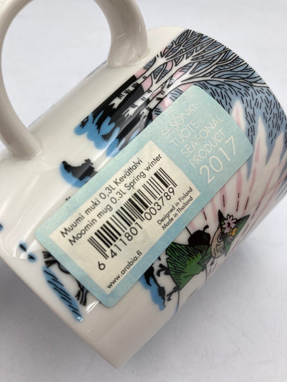 ARABIA アラビア ムーミン 2017年冬季限定 スプリングウインター マグカップ 300ml 中古 D4