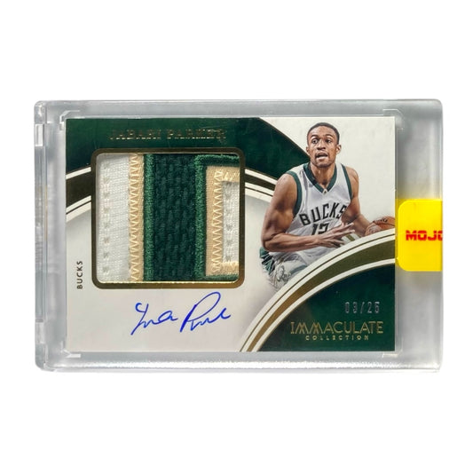 未開封品 PANINI NBAカード IMMACULATE COLLECTION JABARI PARKER MILWAUKEE BUCKS /25 #PPA-JPA 中古 IT2
