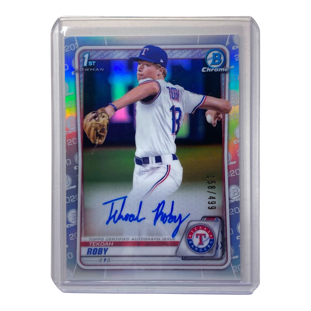 TOPPS MLBカード BOWMAN CHROME 1st TEKOAH ROBY RANGERS 158/499 #CDA-TR 中古 IT2
