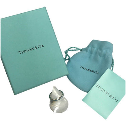 TIFFANY&Co. ティファニー エナメルリング レディース シルバー AG925 ボーダー ナロー ライン ターコイズブルー 9号 中古 T1