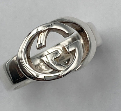 GUCCI グッチ インターロッキングG ブリットリング シルバー925 サイズ14.5号 中古 D4