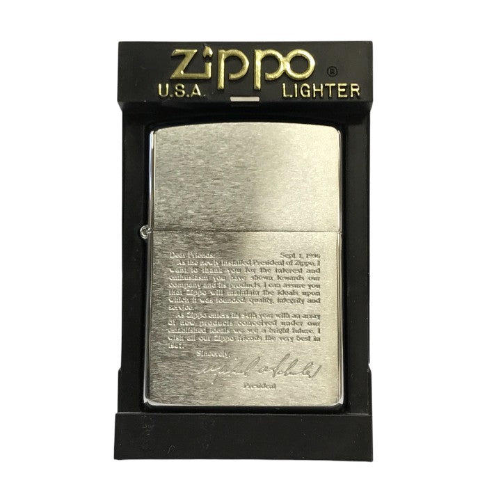 ZIPPO ジッポー マイケル・A・シューラ― オイルライター 3代目社長 メッセージ コレクション 中古 T1