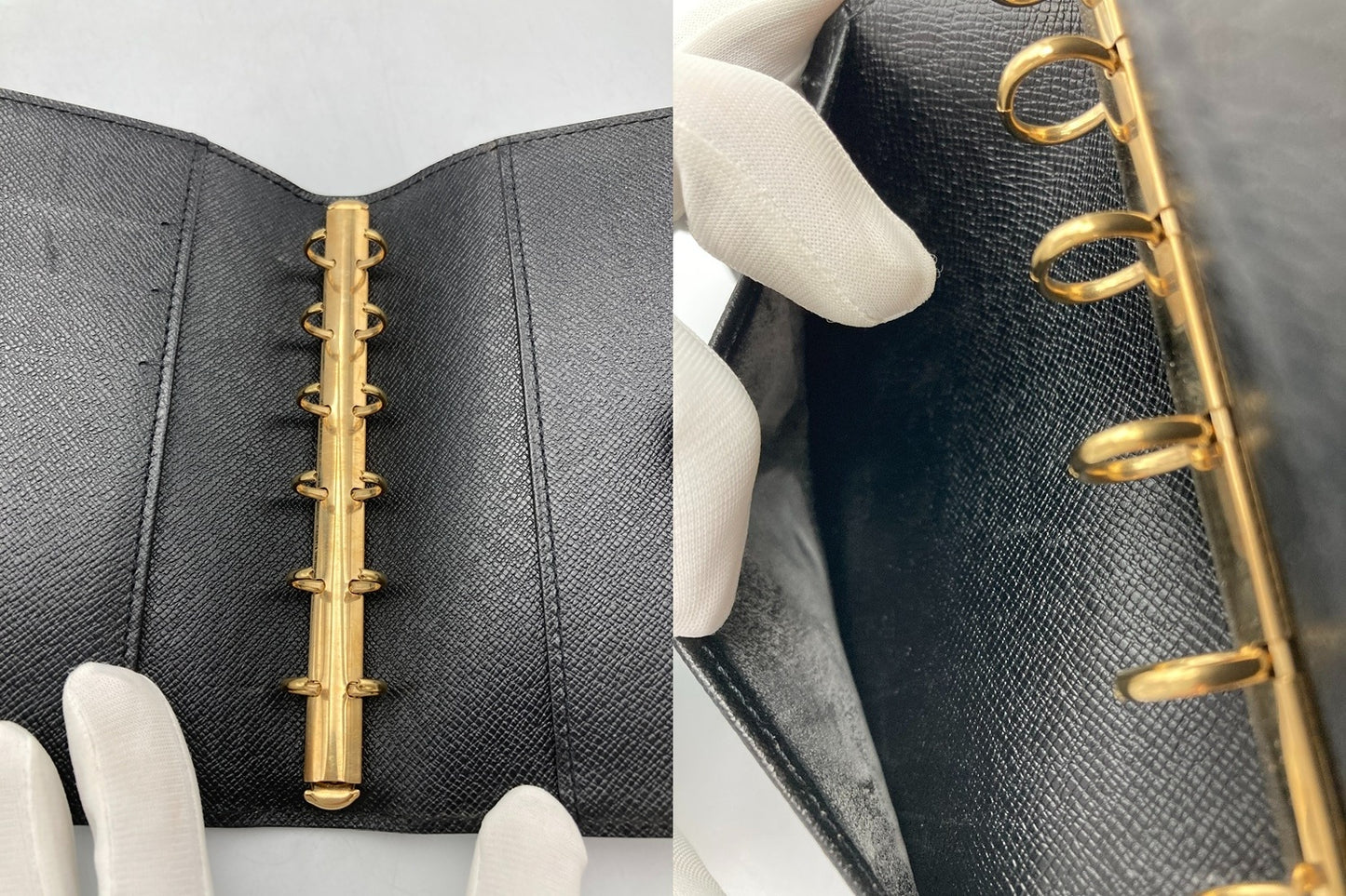 LOUIS VUITTON エピ アジェンダPM 手帳カバー ブラック R20052 中古 D4