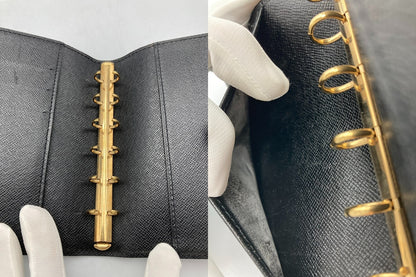 LOUIS VUITTON エピ アジェンダPM 手帳カバー ブラック R20052 中古 D4