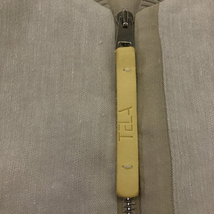 TELA9 テラ 麻混 ブルゾン アウター 秋 春 薄目 レディース 中古 KW1