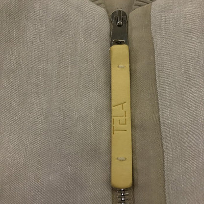 TELA9 テラ 麻混 ブルゾン アウター 秋 春 薄目 レディース 中古 KW1