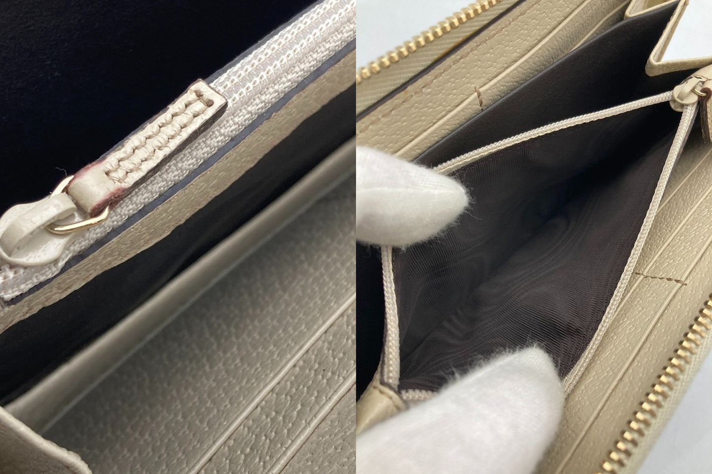GUCCI グッチ GGキャンバス ラウンドファスナー 長財布 112724 中古 D4