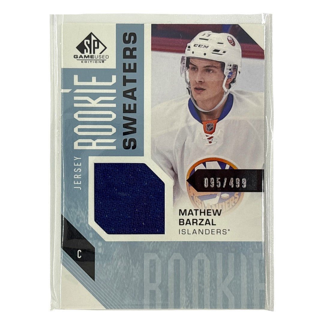 UPPER DECK NHLカード SP GAME USED MATHEW BARZAL ISLANDERS /499 #RS-MB 中古 IT1