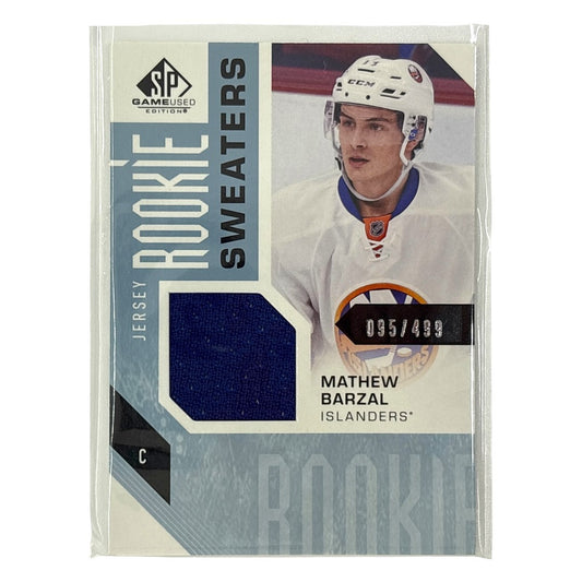 UPPER DECK NHLカード SP GAME USED MATHEW BARZAL ISLANDERS /499 #RS-MB 中古 IT1