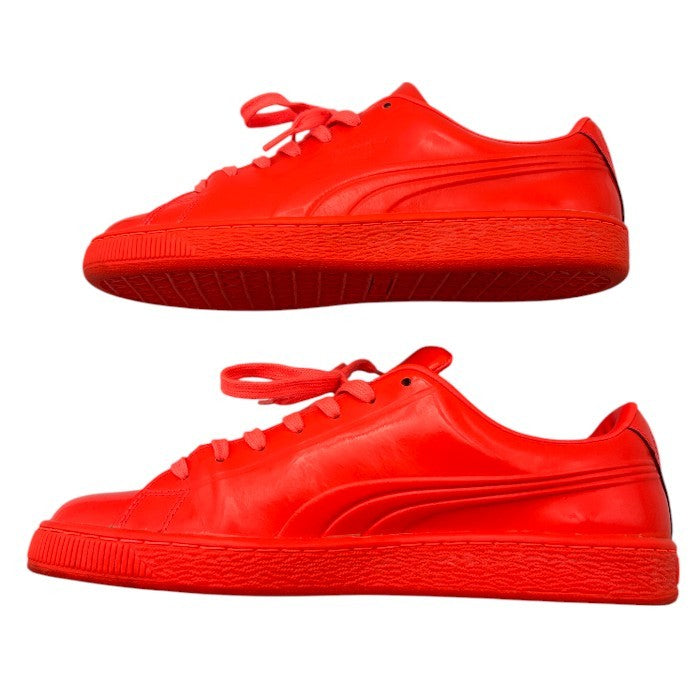 PUMA プーマ バスケット スカイ2ハイ パテント パック 27.5cm 36203501 レッド スニーカー シューズ 靴 メンズ エナメル 中古 W４
