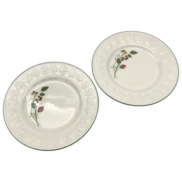 Wedgwood ウェッジウッド フェスティビティ ラズベリー ハニーセット ティーカップ/ソーサー プレート ペア Festivity Raspberry 中古 T1