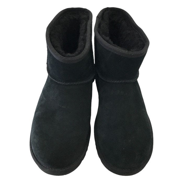 UGG アグ クラシック ミニ デコ スエード ブーツ メンズ レディース ステッチ ムートン スウェード ブラック 25cm 1115565 中古 T1