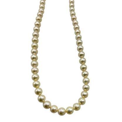 SILVER シルバー 4.5mmー7mm パール ネックレス レディース アクセサリー おしゃれ 真珠 中古 W４