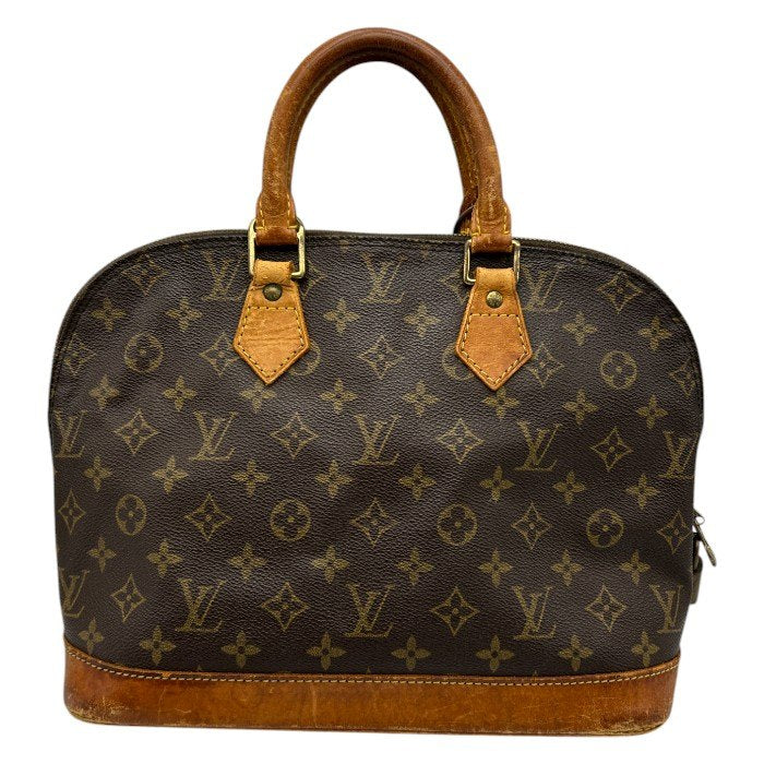 LOUIS VUITTON ルイヴィトン モノグラム アルマPM ハンドバッグ レディース 定番 シンプル ブラウン M53151 ブランド 鞄 お出かけ 通勤 中古 W４